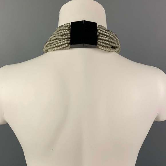 GIORGIO ARMANI Clear Crystal Choker Necklace - Picture 5 of 5